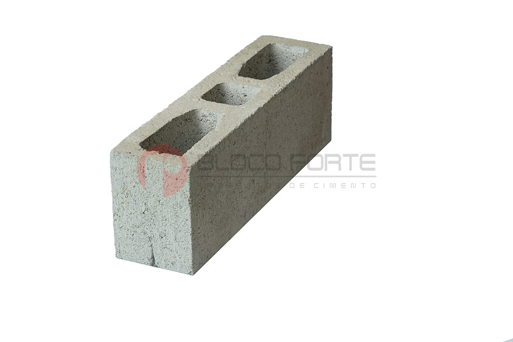 BLOCO DE CIMENTO ESTRUTURAL 14X19X54CM