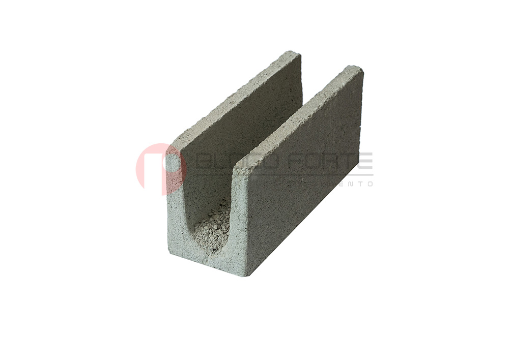 BLOCO DE CIMENTO CANALETA 14X19X39CM